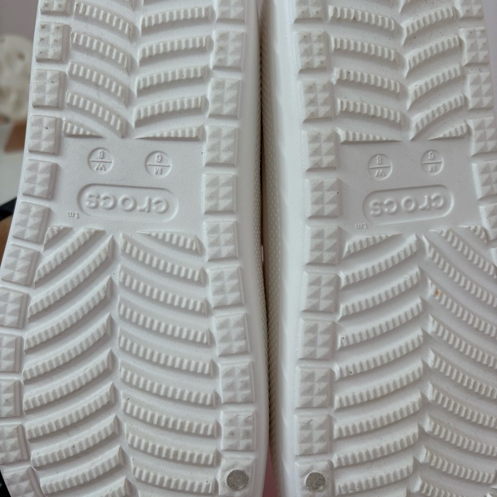 CROCS White Ventilated Clogs - Picture 4 of 5
